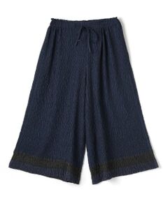 LANVIN COLLECTION / ランバン コレクション その他パンツ | 刺繍プリーツワイドパンツ