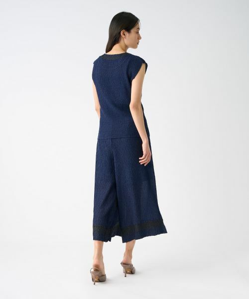 LANVIN COLLECTION / ランバン コレクション その他パンツ | 刺繍プリーツワイドパンツ | 詳細12