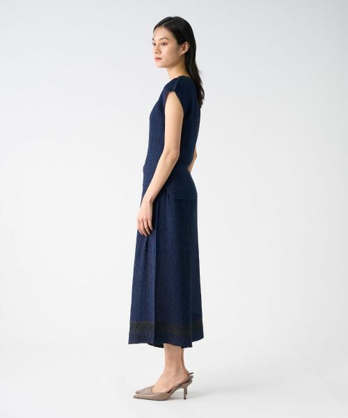 LANVIN COLLECTION / ランバン コレクション その他パンツ | 刺繍プリーツワイドパンツ | 詳細14