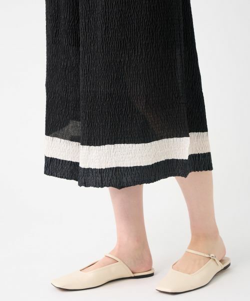 LANVIN COLLECTION / ランバン コレクション その他パンツ | 刺繍プリーツワイドパンツ | 詳細7