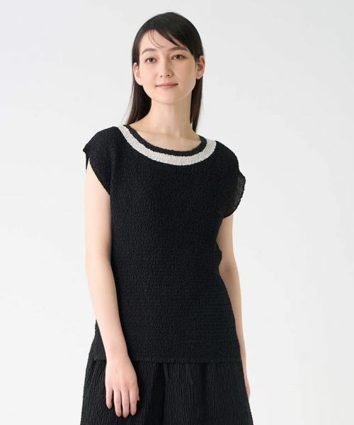 LANVIN COLLECTION / ランバン コレクション シャツ・ブラウス | 刺繍プリーツプルオーバー | 詳細1