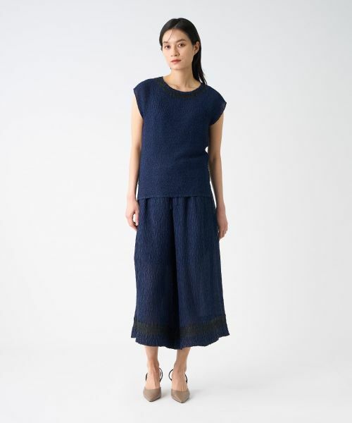 LANVIN COLLECTION / ランバン コレクション シャツ・ブラウス | 刺繍プリーツプルオーバー | 詳細10