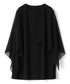 LANVIN COLLECTION / ランバン コレクション カットソー | シフォンケープカットソー