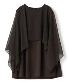 LANVIN COLLECTION / ランバン コレクション カットソー | シフォンケープカットソー