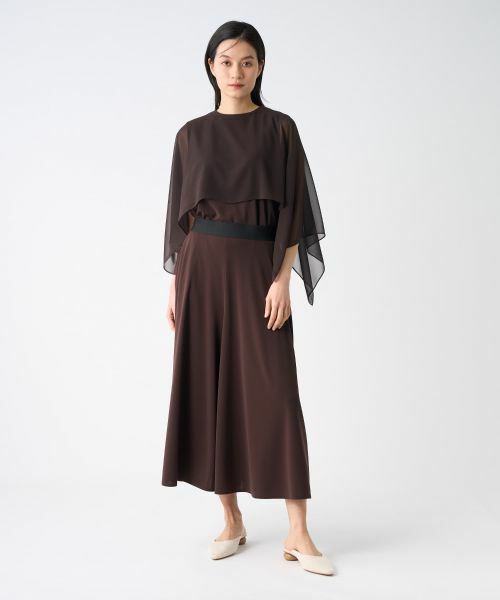 LANVIN COLLECTION / ランバン コレクション カットソー | シフォンケープカットソー | 詳細12