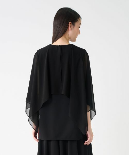 LANVIN COLLECTION / ランバン コレクション カットソー | シフォンケープカットソー | 詳細16