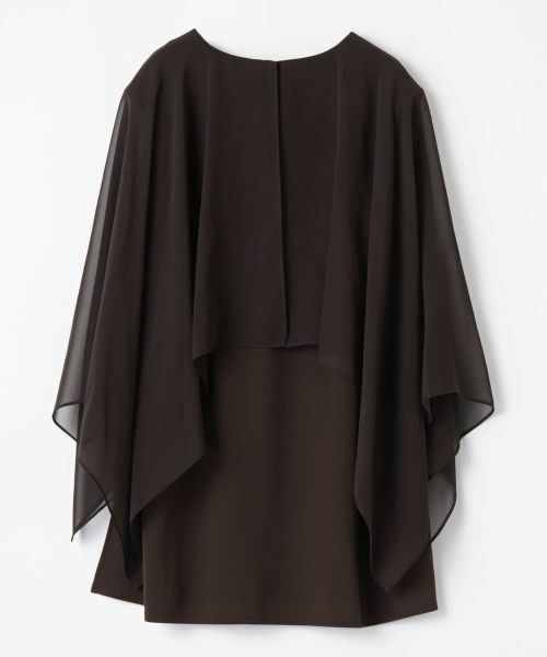 LANVIN COLLECTION / ランバン コレクション カットソー | シフォンケープカットソー | 詳細2