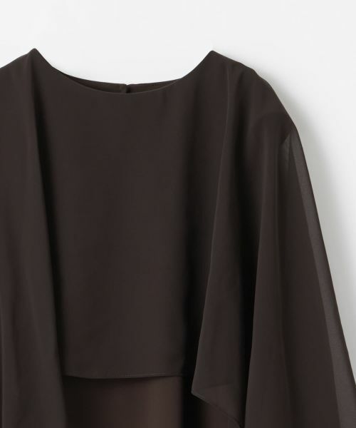 LANVIN COLLECTION / ランバン コレクション カットソー | シフォンケープカットソー | 詳細3