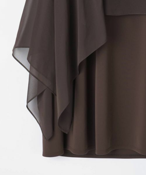 LANVIN COLLECTION / ランバン コレクション カットソー | シフォンケープカットソー | 詳細4