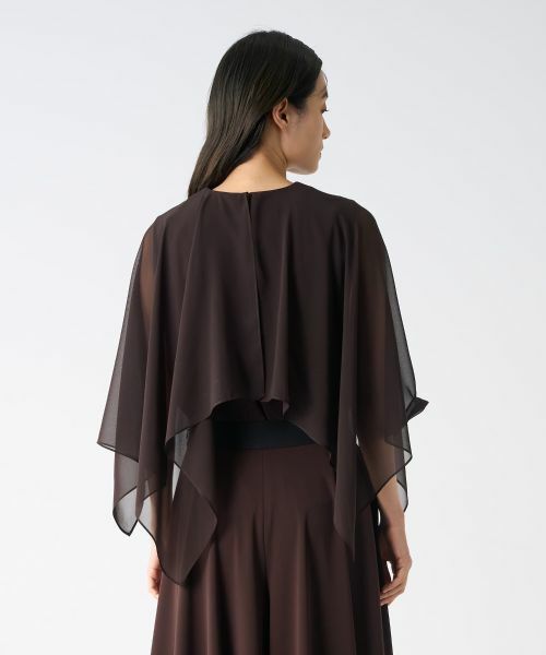 LANVIN COLLECTION / ランバン コレクション カットソー | シフォンケープカットソー | 詳細8