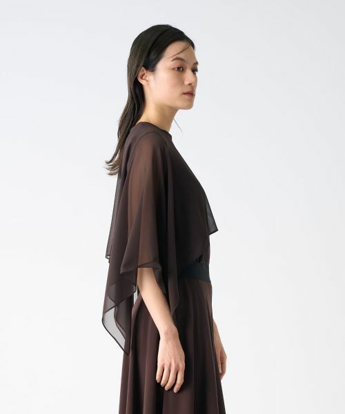 LANVIN COLLECTION / ランバン コレクション カットソー | シフォンケープカットソー | 詳細9