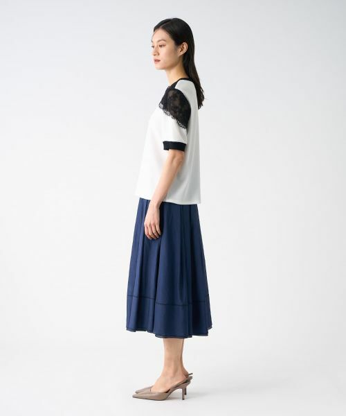 LANVIN COLLECTION / ランバン コレクション カットソー | トリアセテートドライポンチカットソー | 詳細10