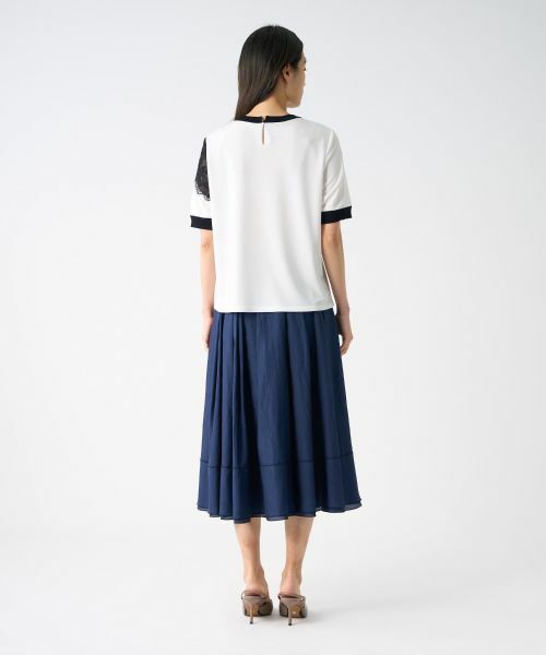 LANVIN COLLECTION / ランバン コレクション カットソー | トリアセテートドライポンチカットソー | 詳細11