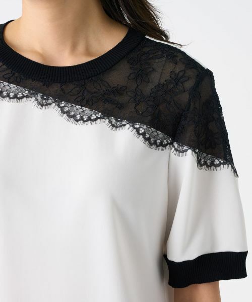 LANVIN COLLECTION / ランバン コレクション カットソー | トリアセテートドライポンチカットソー | 詳細14