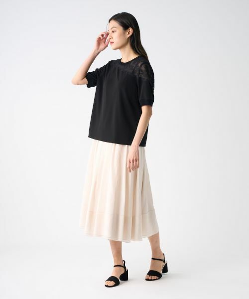 LANVIN COLLECTION / ランバン コレクション カットソー | トリアセテートドライポンチカットソー | 詳細3