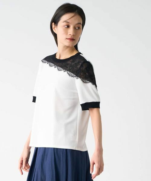 LANVIN COLLECTION / ランバン コレクション カットソー | トリアセテートドライポンチカットソー | 詳細8