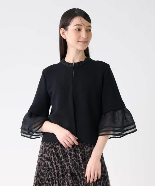 LANVIN COLLECTION / ランバン コレクション テーラードジャケット | ミラノリブニットジャケット | 詳細1