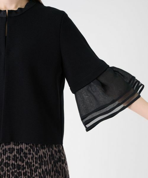 LANVIN COLLECTION / ランバン コレクション テーラードジャケット | ミラノリブニットジャケット | 詳細6