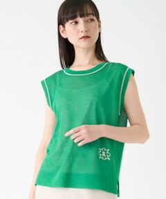LANVIN collection★美品★フロントレースニット フラワーモチーフチュールニット|LANVIN COLLECTION | LANVIN
