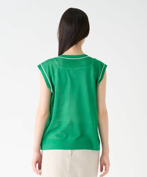 LANVIN COLLECTION / ランバン コレクション ニット・セーター | ノースリーブシアーニット | 詳細10