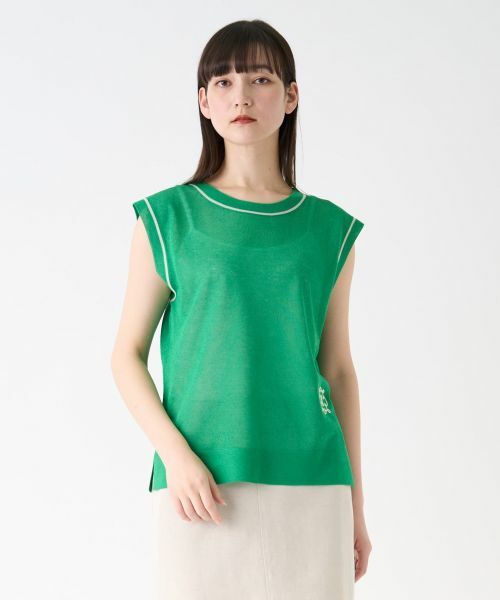 LANVIN COLLECTION / ランバン コレクション ニット・セーター | ノースリーブシアーニット | 詳細12