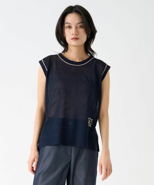 LANVIN COLLECTION / ランバン コレクション ニット・セーター | ノースリーブシアーニット | 詳細3