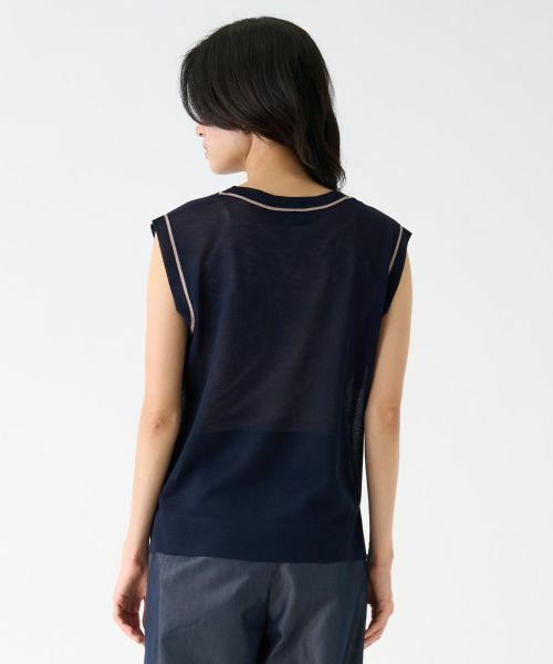 LANVIN COLLECTION / ランバン コレクション ニット・セーター | ノースリーブシアーニット | 詳細4