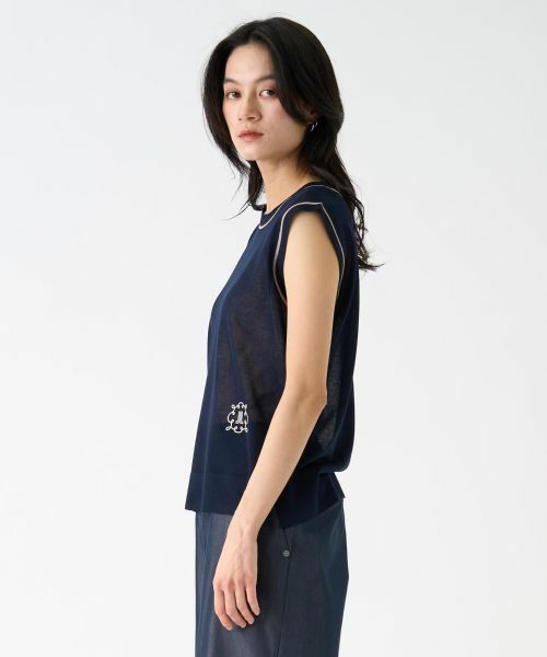 LANVIN COLLECTION / ランバン コレクション ニット・セーター | ノースリーブシアーニット | 詳細5