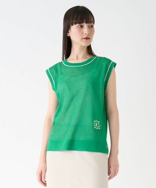 LANVIN COLLECTION / ランバン コレクション ニット・セーター | ノースリーブシアーニット | 詳細8