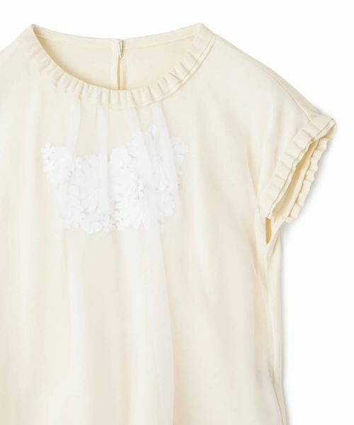 LANVIN COLLECTION / ランバン コレクション ニット・セーター | フラワーモチーフチュールニット | 詳細2