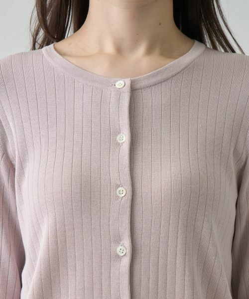 LANVIN COLLECTION / ランバン コレクション ニット・セーター | リブデザインカーディガン | 詳細10