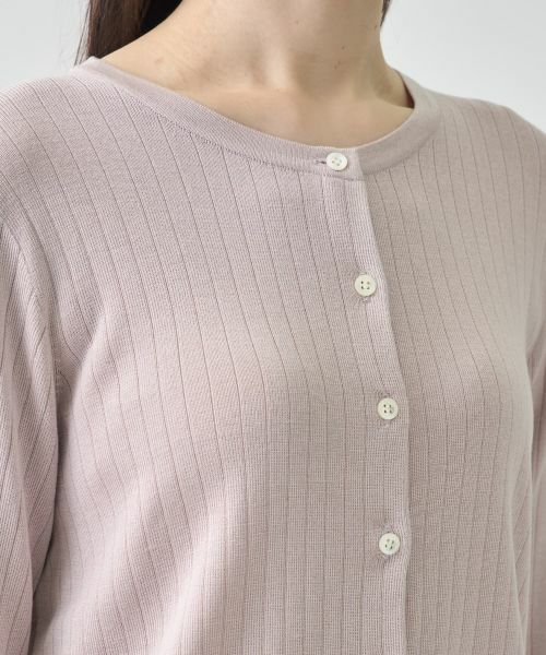 LANVIN COLLECTION / ランバン コレクション ニット・セーター | リブデザインカーディガン | 詳細9