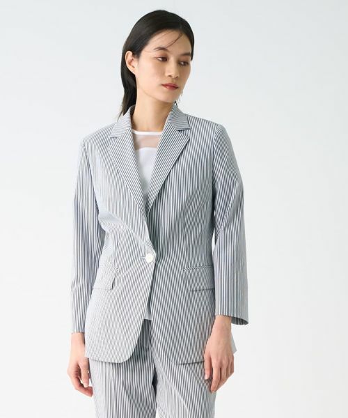 LANVIN COLLECTION / ランバン コレクション テーラードジャケット | サッカーストライプジャケット | 詳細6