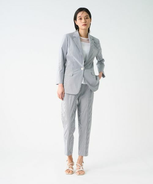 LANVIN COLLECTION / ランバン コレクション テーラードジャケット | サッカーストライプジャケット | 詳細8