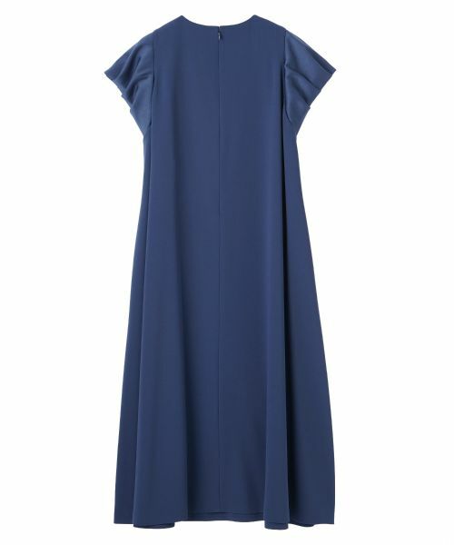 LANVIN COLLECTION / ランバン コレクション ドレス | バックサテンジョーゼットワンピース | 詳細1