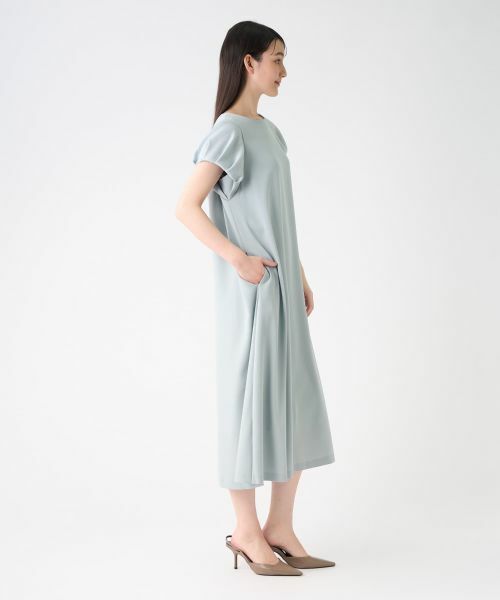 LANVIN COLLECTION / ランバン コレクション ドレス | バックサテンジョーゼットワンピース | 詳細10