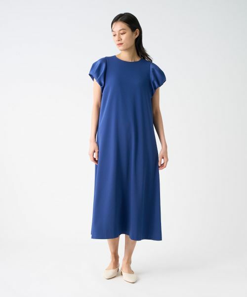 LANVIN COLLECTION / ランバン コレクション ドレス | バックサテンジョーゼットワンピース | 詳細11