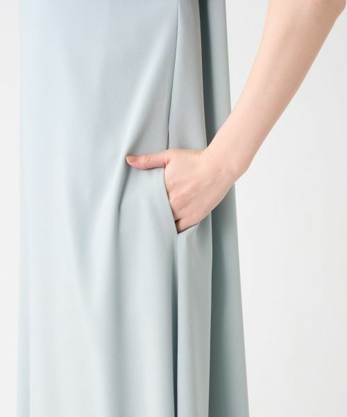 LANVIN COLLECTION / ランバン コレクション ドレス | バックサテンジョーゼットワンピース | 詳細13