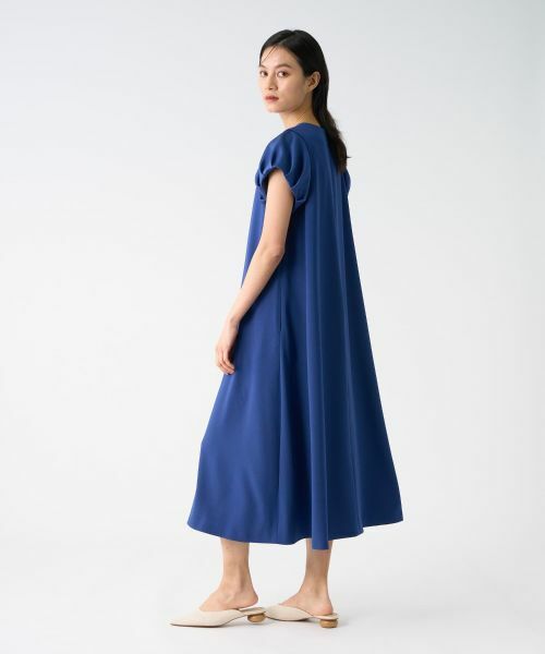 LANVIN COLLECTION / ランバン コレクション ドレス | バックサテンジョーゼットワンピース | 詳細15