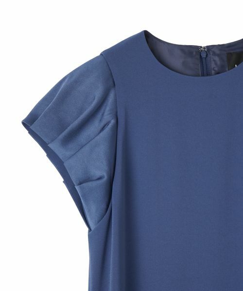 LANVIN COLLECTION / ランバン コレクション ドレス | バックサテンジョーゼットワンピース | 詳細2