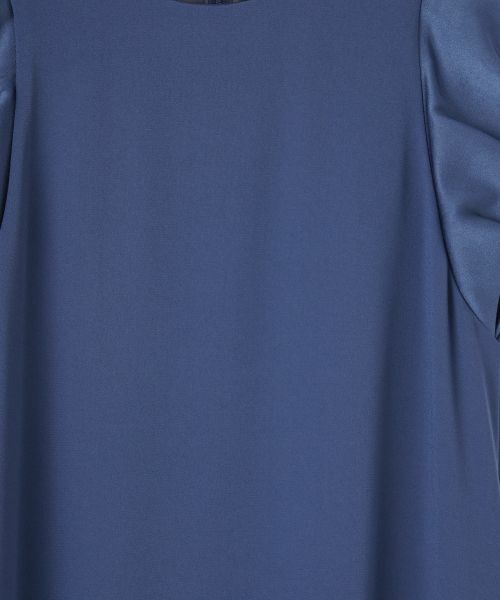 LANVIN COLLECTION / ランバン コレクション ドレス | バックサテンジョーゼットワンピース | 詳細3