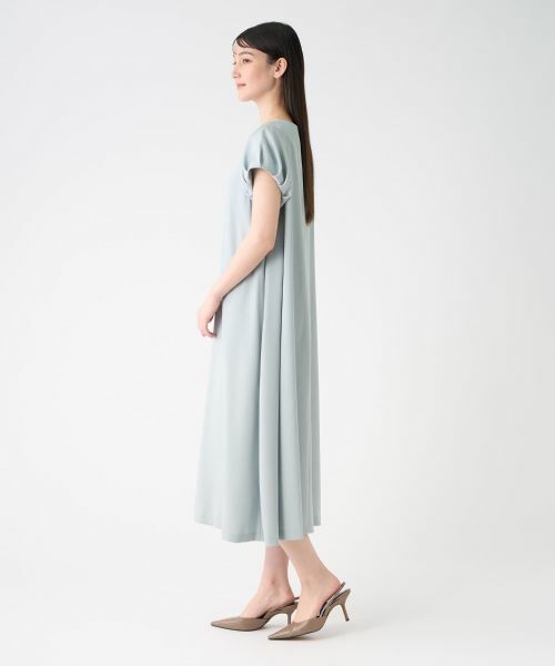 LANVIN COLLECTION / ランバン コレクション ドレス | バックサテンジョーゼットワンピース | 詳細8