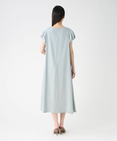 LANVIN COLLECTION / ランバン コレクション ドレス | バックサテンジョーゼットワンピース | 詳細9