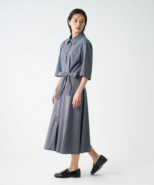 LANVIN COLLECTION / ランバン コレクション ドレス | ハイカウントタイプライタードレス | 詳細13