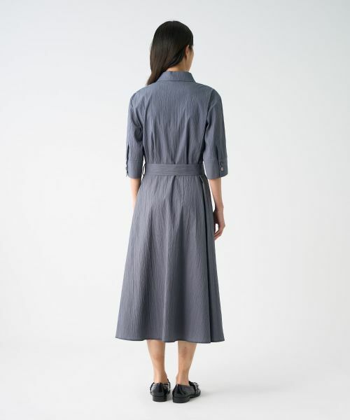 LANVIN COLLECTION / ランバン コレクション ドレス | ハイカウントタイプライタードレス | 詳細14