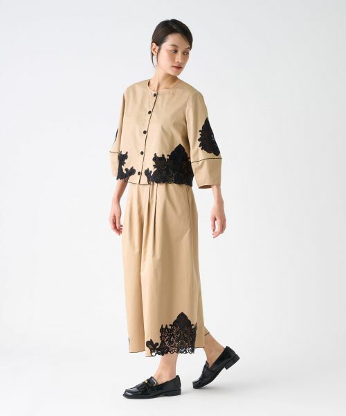 LANVIN COLLECTION / ランバン コレクション その他パンツ | コットンブロードパンツ | 詳細10