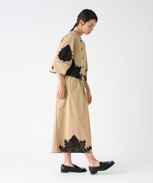 LANVIN COLLECTION / ランバン コレクション その他パンツ | コットンブロードパンツ | 詳細13