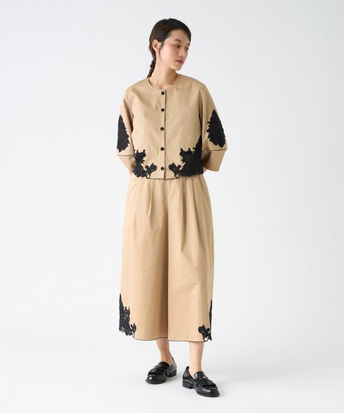 LANVIN COLLECTION / ランバン コレクション その他パンツ | コットンブロードパンツ | 詳細8