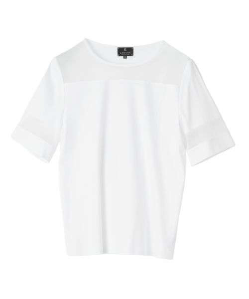 LANVIN COLLECTION/ランバン コレクション Ariolityスムースカットソー オフホワイト 38