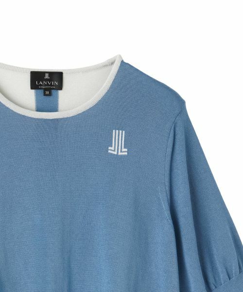 LANVIN COLLECTION / ランバン コレクション ニット・セーター | インターシャドレープニット | 詳細4